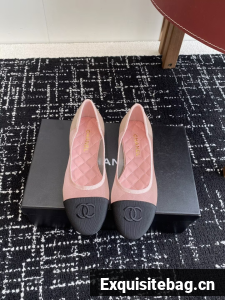 Chanel Ballet Flats Shoes 73012 Pink