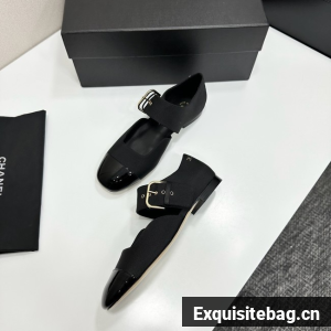 Chanel Mary Janes Grosgrain & Patent Calfskin G47028-1