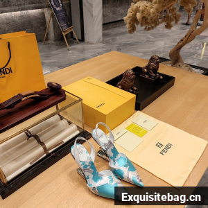 Fendi Colibri mesh high-heeled 9CM slingbacks 93764-2