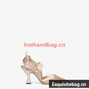 Fendi Colibri mesh high-heeled slingbacks 93291-1