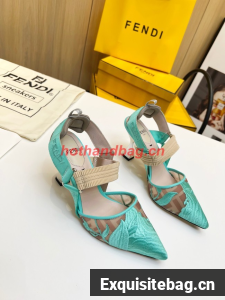 Fendi Colibri mesh high-heeled slingbacks 93291-4