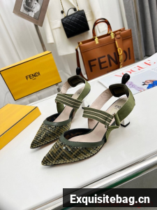 Fendi Colibri mesh high-heeled slingbacks 93615-3