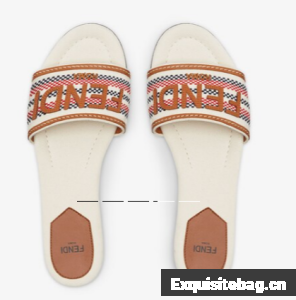 Fendi Signature canvas slides 93662-1