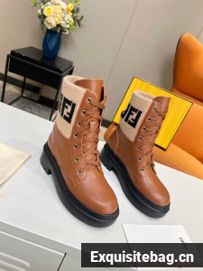 Fendi graphy leather biker boots 93705-6