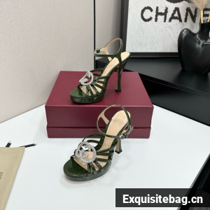 GUCCI Womens pump with crystal Interlocking G 21045-5