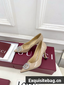 Gucci Womens pump with crystal Interlocking G 852995 -1