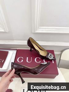 Gucci Womens pump with crystal Interlocking G 852995 -2