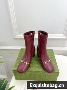 Gucci WOMENS SHORT BOOTS Lambskin heel 6.5CM 55251-1