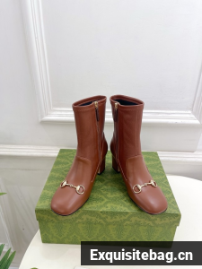 Gucci WOMENS SHORT BOOTS Lambskin heel 6.5CM 55251-2