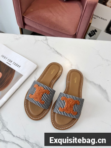 CELINE TRIOMPHE MULE JACQUARD CANVAS 11271-3