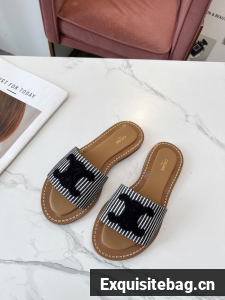 CELINE TRIOMPHE MULE JACQUARD CANVAS 11271-5