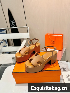 Hermes WOMENS Sandals Heel 8.5CM 55804-6