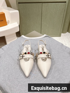 Louis Vuitton LV Vibe Slingback Flat Ballerina 1AHNAN-1