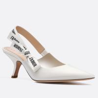 Dior JAdior Slingback Pumps 65mm In White Patent Calfskin