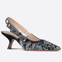 Dior JAdior Slingback Pumps 65mm In Toile de Jouy Reverse Cotton