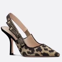 Dior JAdior Slingback Pumps 100mm In Mizza Embroidered Cotton