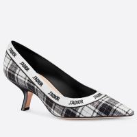 Dior JAdior Pumps 65mm In Black and White Tartan Fabric