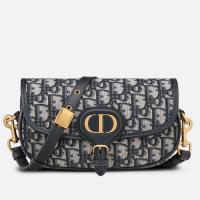 Dior Bobby East West Bag In Blue Dior Oblique Jacquard