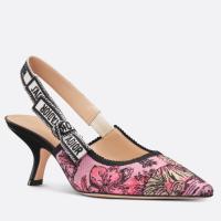 Dior JAdior Slingback Pumps 65mm In Pink Toile de Jouy Voyage Motif