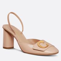 Dior Cest Slingback Pumps 80MM in Nude Patent Calfskin