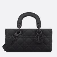 Dior Lady D Joy Small Bag in Black Ultramatte Calfskin