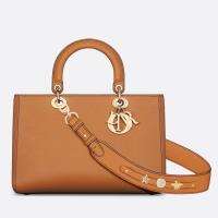 Dior Medium Lady D Sire My ABCDior Bag in Brown Bull Leather