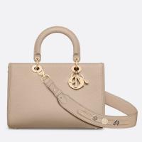 Dior Medium Lady D Sire My ABCDior Bag in Beige Bull Leather
