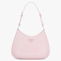 Prada Cleo Large Shoulder Bag In Pink Brushed Leather