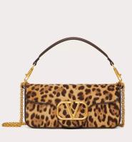 Valentino Large Loco Shoulder Bag in Pony effect Calfskin
