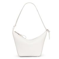 Loewe Mini Hammock Hobo Bag in White Calfskin