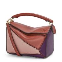Loewe Puzzle Mini Bag In PurpleCaramelBlossom Calfskin