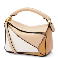 Loewe Puzzle Mini Bag In WhiteWarm Desert Calfskin