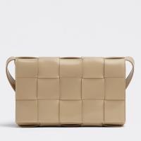 Bottega Veneta Cassette Bag In Porridge Intreccio Lambskin