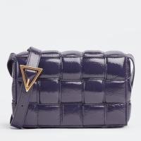 Bottega Veneta Padded Cassette Bag In Purple Intrecciato Deerskin