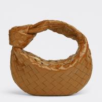 Bottega Veneta Jodie Mini Bag in Caramel Intrecciato Lambskin