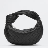 Bottega Veneta Jodie Mini Bag in Black Intrecciato Lambskin