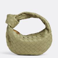 Bottega Veneta Jodie Mini Bag in Travertine Intrecciato Lambskin