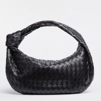 Bottega Veneta Jodie Small Bag in Black Intrecciato Lambskin