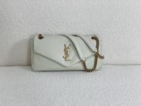 Saint Laurent White Calypso Shoulder Bag