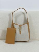 Saint Laurent Small Le 5 A 7 Hobo Bag in Brown