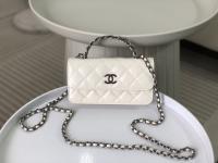 Chanel Ivory Quilted Lambskin Leather Trendy CC Flap Bag