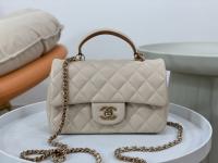 Chanel Classic Lambskin Double Flap shoulder bag Coffee