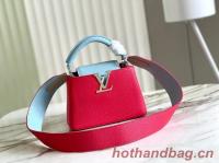 Louis Vuitton CAPUCINES MINI M59205 red&sky blue
