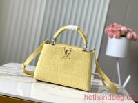 Louis Vuitton Crocodile Capucines BB N48865 yellow
