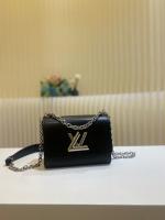 Louis Vuitton Epi Leather Twist PM M21119 Black Silver Tone