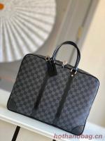 Louis Vuitton Monogram Canvas Porte Documents Voyage M40225 black