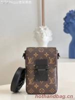 Louis Vuitton Monogram Canvas S LOCK VERTICAL WEARABLE WALLET M81524 Black