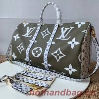 Louis Vuitton Original KEEPALL 50 M44590 Khaki