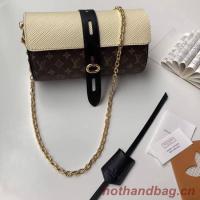 Louis vuitton original monogram canvas GLASSES CASE M43903 creamy white