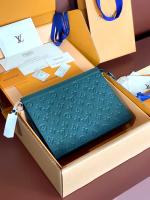 Louis Vuitton Pochette Voyage Monogram embossed cowhide leather MM M61692 Dark Green Louis Vuitton Pochette Voyage Monogram embossed cowhide leather MM M61692 Dark Green